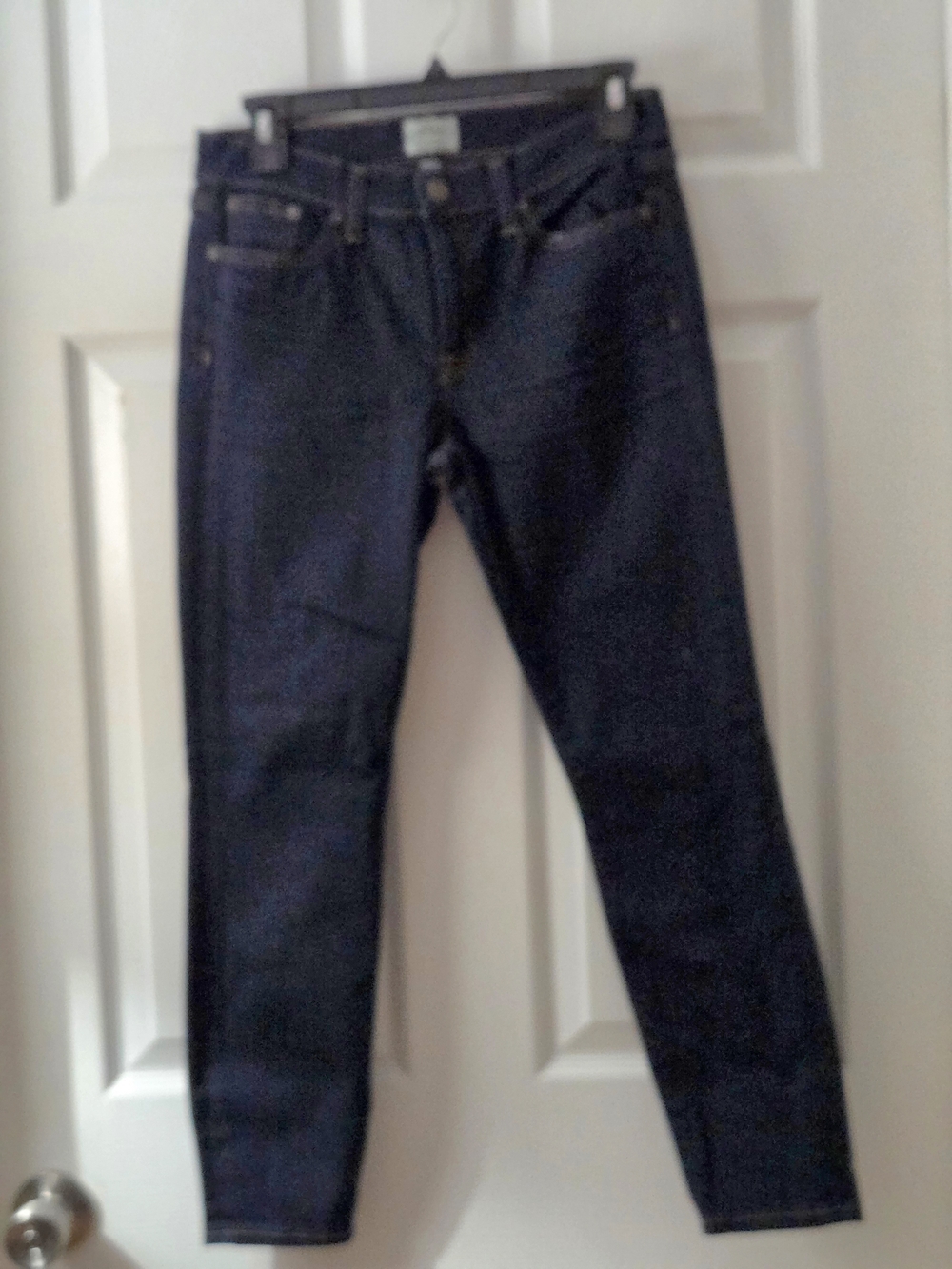 J. Crew Women's Toothpick Jeans in Dark Indigo